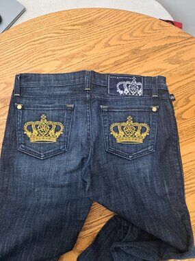 Vintage Rock & Republic Jeans with Distinctive Gold Crowns